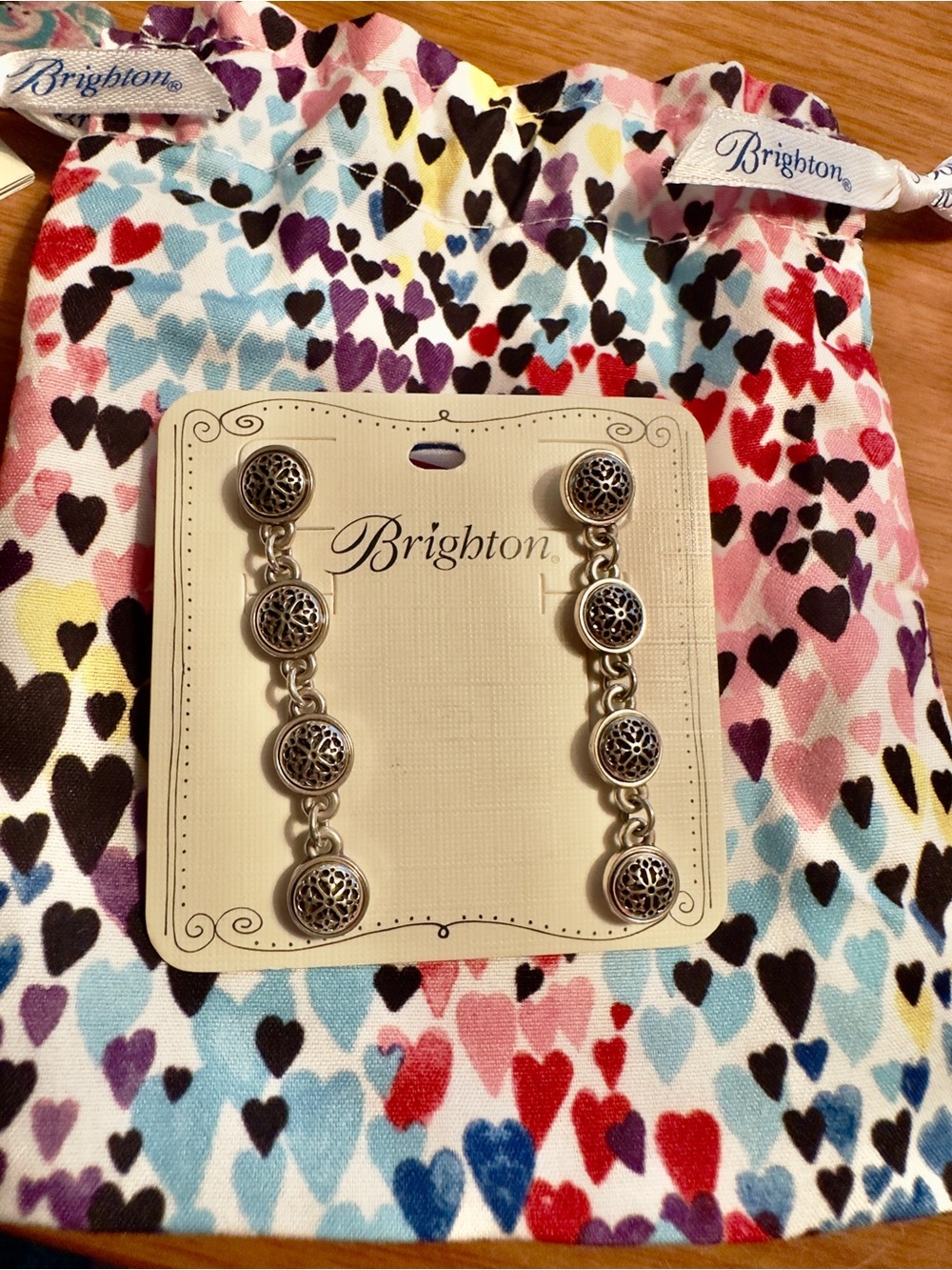 Brighton Ferrara Two Tone Drop Earrings JA8970